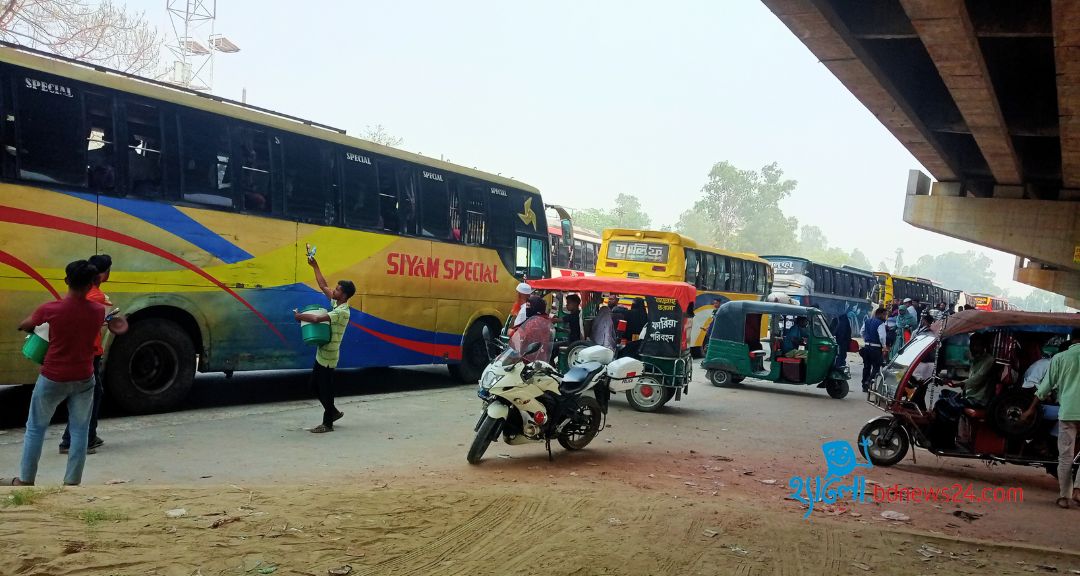 গাড়ির জটলা