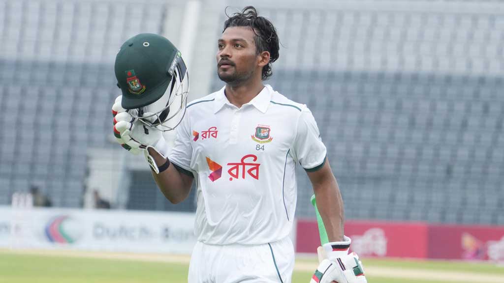 শান্তর ব্যাটে বাংলাদেশের লড়াই