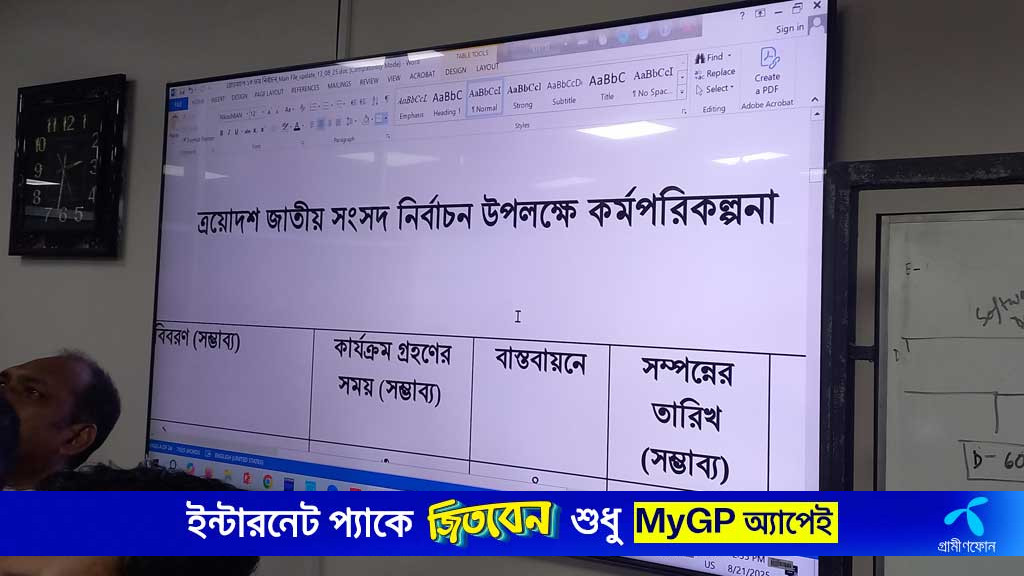 ভোটের কর্মপরিকল্পনায় ইসির অনুমোদন, ঘোষণা আসছে