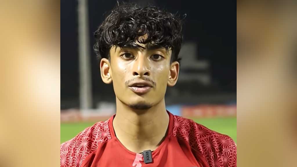 জায়ান আহমেদ। ছবি: বাফুফের ভিডিও থেকে নেওয়া