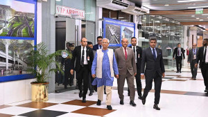 Yunus leaves for London