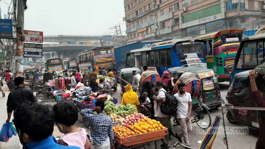 গাজীপুরের চন্দনা চৌরাস্তা এলাকা থেকে তোলা ছবি।