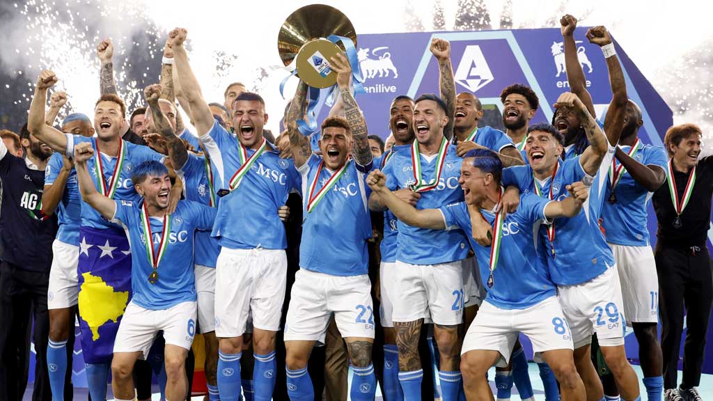 Napoli crowned Serie A champions after win over Cagliari