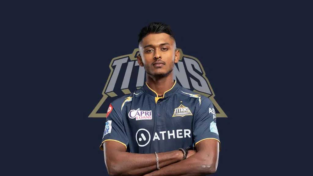 আইপিএলে এবার অসাধারণ খেলছেন সাই সুদার্শান। ছবি: গুজরাট টাইটান্স। 