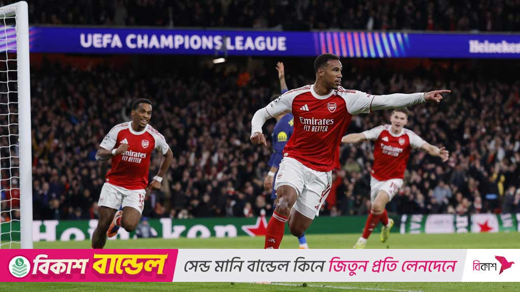 ১৩ মিনিটে ৪ গোলের ঝড়ে আতলেতিকোকে উড়িয়ে দিল আর্সেনাল