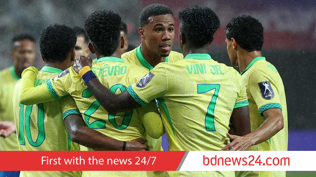 ব্রাজিলের গোলবন্যায় ভেসে গেল দক্ষিণ কোরিয়া