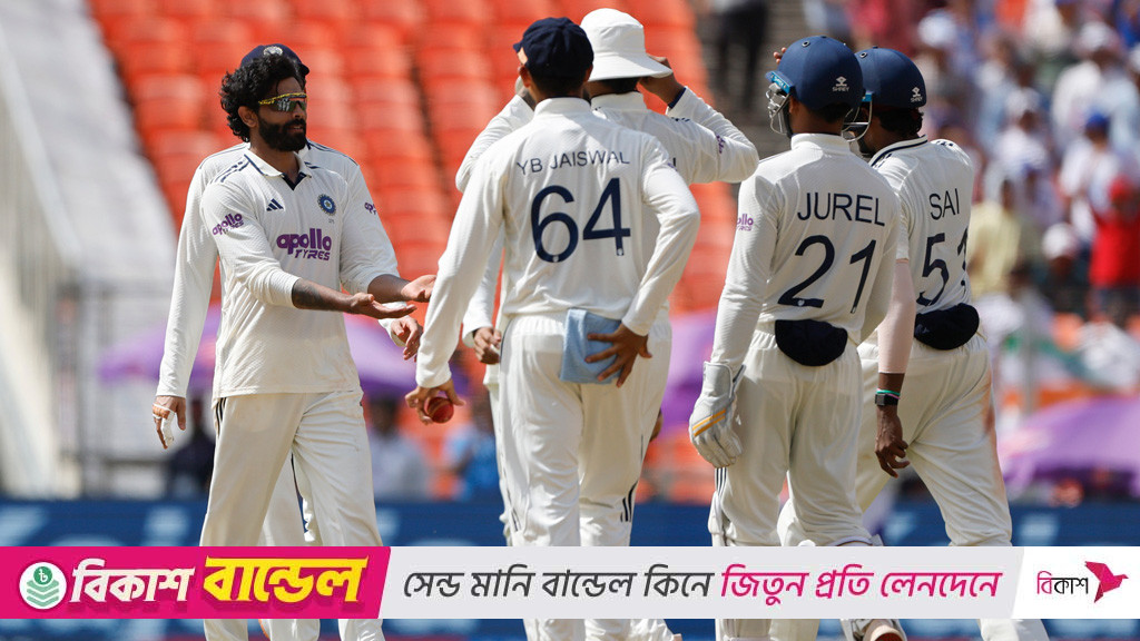 জাদেজার অলরাউন্ড দ্যুতিতে উইন্ডিজকে গুঁড়িয়ে দিল ভারত