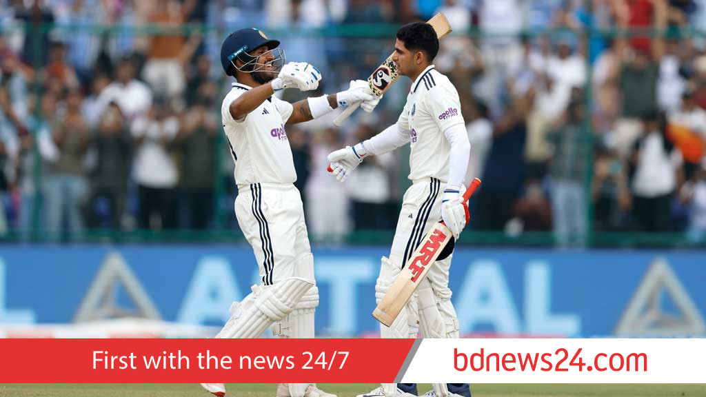 জয়সওয়ালের পর গিলের সেঞ্চুরিতে ভারতের বিশাল সংগ্রহ, বিপদে উইন্ডিজ