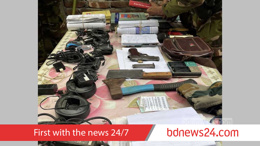 খাগড়াছড়িতে ‘ইউপিডিএফের অস্তানায়’ অভিযানে অস্ত্র ও গোলাবারুদ উদ্ধার: আইএসপিআর