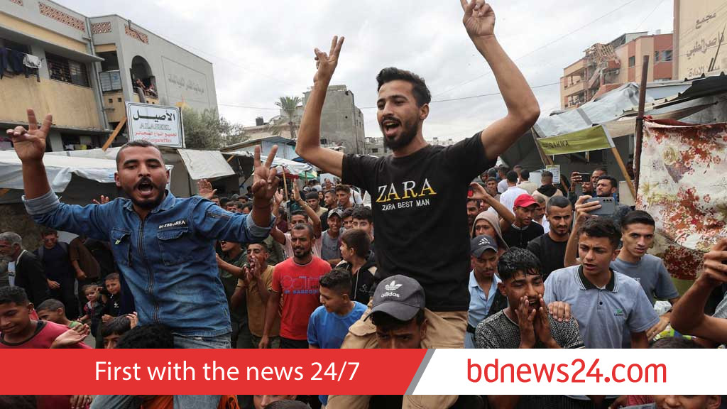 যুদ্ধ শেষ করার চুক্তির খবরে গাজায়, ইসরায়েলে আনন্দ