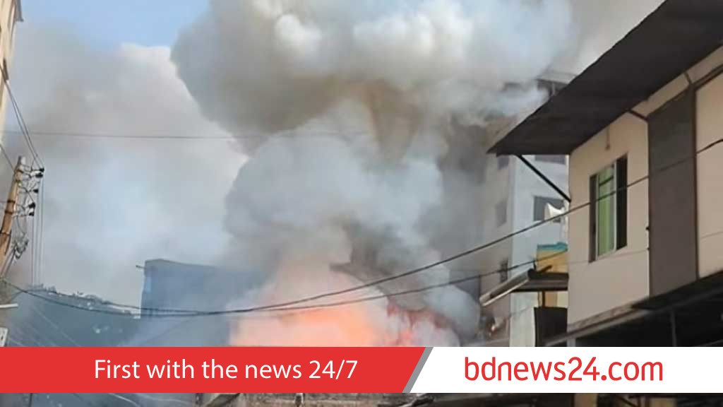 মিরপুরে পোশাক কারখানা ও রাসায়নিকের গুদামে আগুন