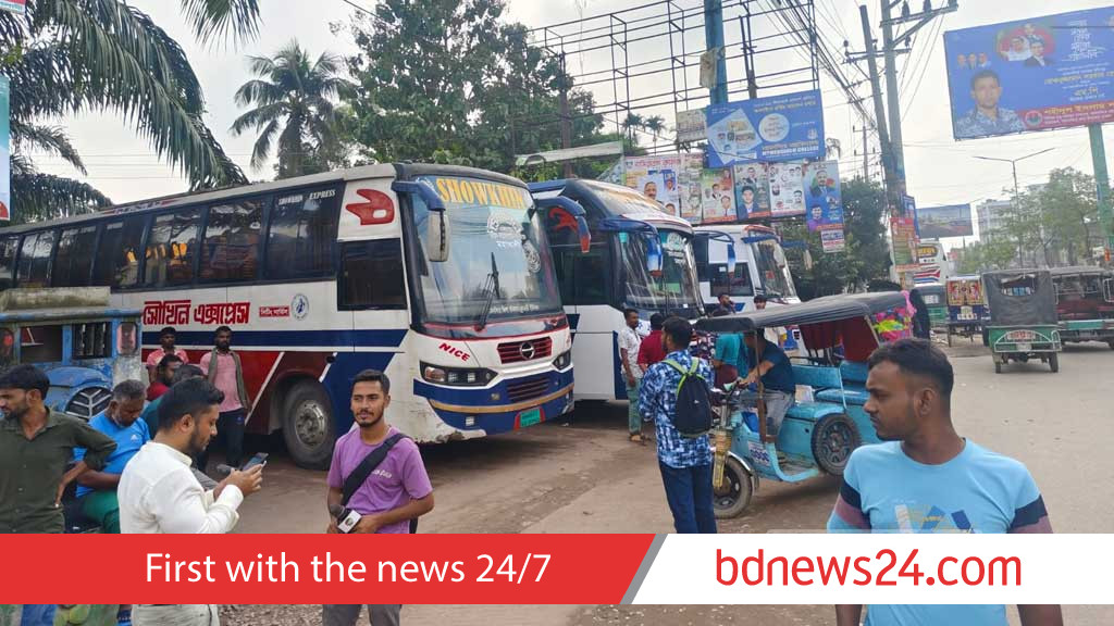 ময়মনসিংহসহ ৫ জেলার পরিবহন ধর্মঘট প্রত্যাহার, সকাল থেকে চলবে বাস