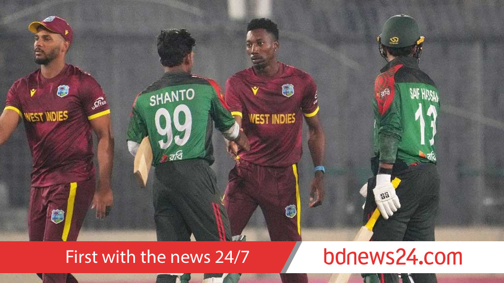 সুপার ওভারে রিশাদকে ব্যাটিংয়ে না দেখে বিস্মিত ওয়েস্ট ইন্ডিজ