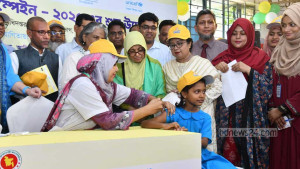 টাইফয়েড টিকাদান শুরু, পাবে ৫ কোটি শিশু