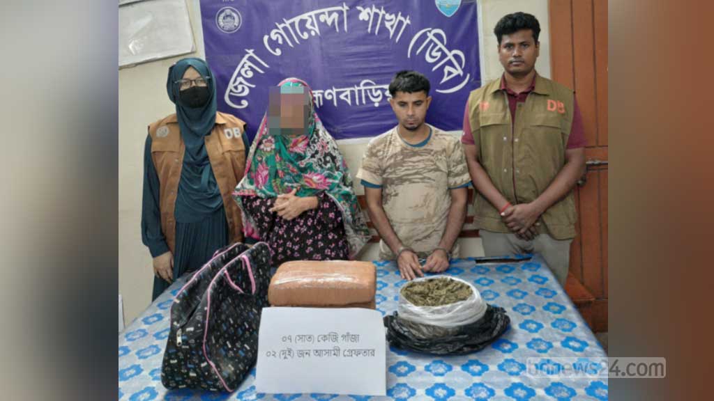ব্রাহ্মণবাড়িয়ায় গাঁজাসহ ভাই-বোন আটক ব্রাহ্মণবাড়িয়ায় গাঁজাসহ ভাই-বোন আটক