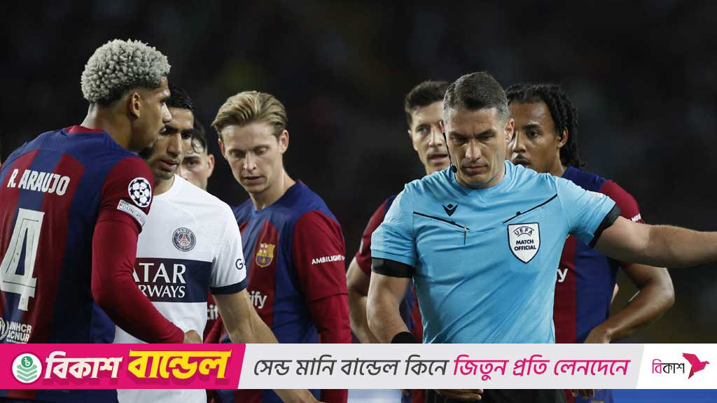 চ্যাম্পিয়ন্স লিগে বার্সেলোনা-পিএসজির লড়াই অলিম্পিক স্টেডিয়ামে