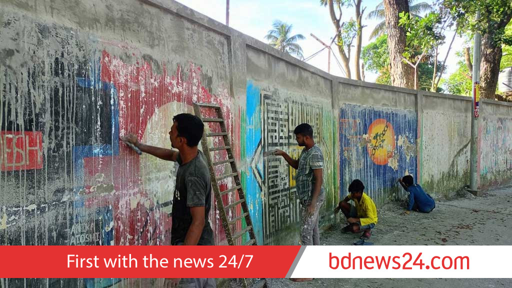 ‘জুলাই গ্রাফিতি’ মুছে ফেলা নিয়ে সমালোচনা, আবার আঁকতে চাইলেন ডিসি