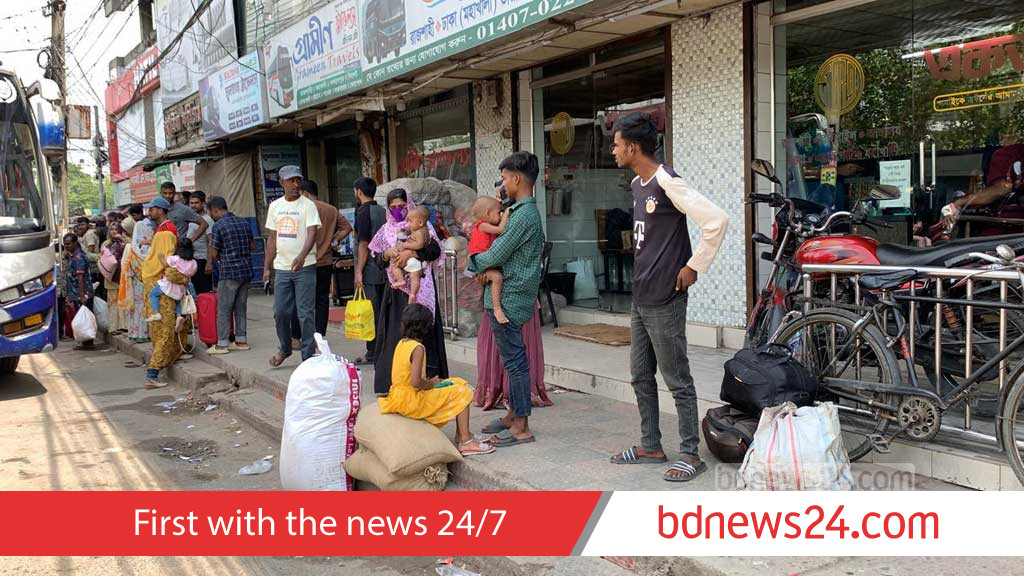 বেতন বৃদ্ধির দাবি: রাজশাহী-ঢাকা রুটে দুটি পরিবহনের বাস বন্ধ