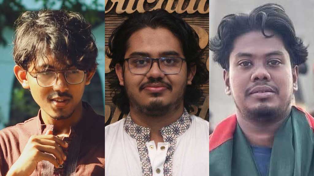 আশিকুর রহমান, তাহমিদ আল মুদাসসির ও হাসিবুল ইসলাম