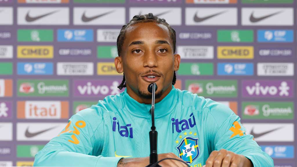ব্রাজিলের হয়ে নিজের লক্ষ্যের কথা শোনালেন জোয়াও পেদ্রো। ছবি: ব্রাজিল ফুটবল ফেডারেশন