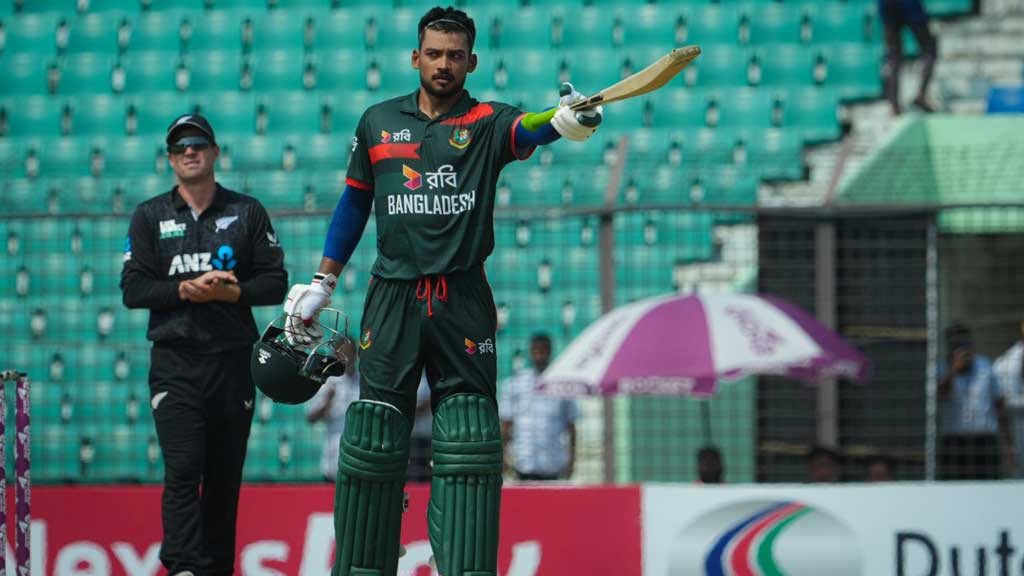 শান্তর শতরানে দলের শান্তি