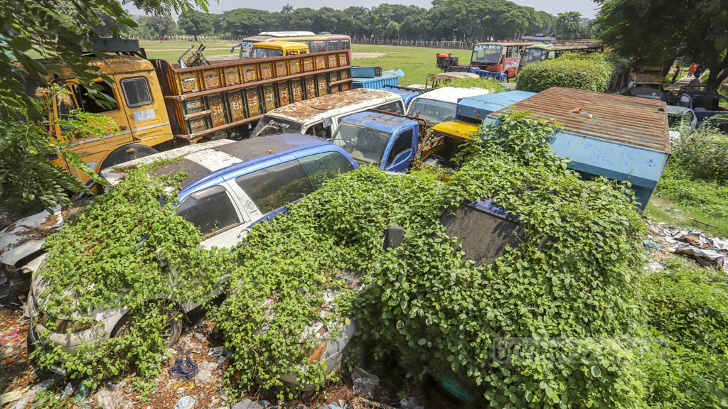 Playground turns into an impound lot