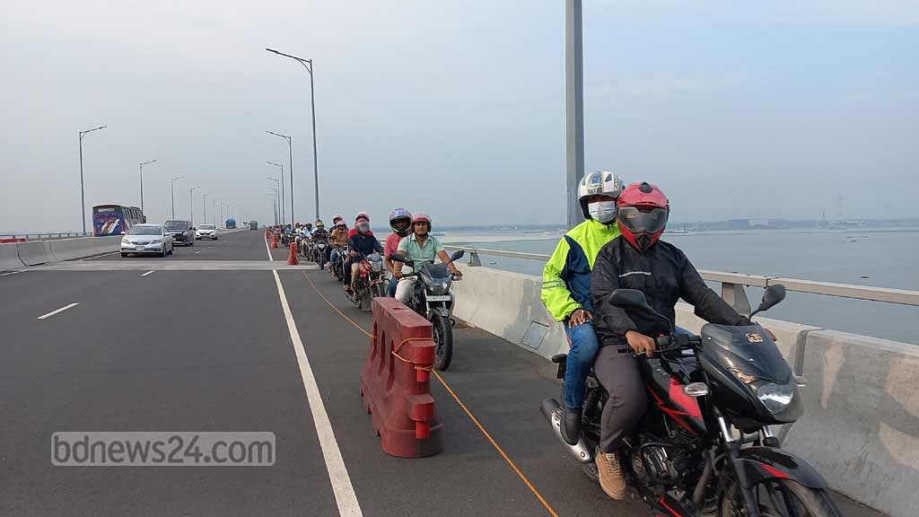Padma Bridge earnings jump Tk 7.7m in 6 days as motorcycle ban goes