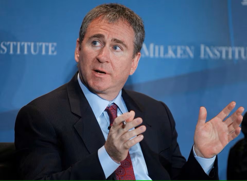 Kenneth Griffin, founder and CEO of Citadel, speaks at the panel discussion 