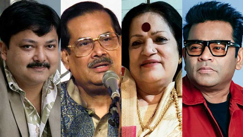 অনির্বাণ কাজী, অজয় চক্রবর্তী, হৈমন্তী শুক্লা ও এ আর রহমান 
