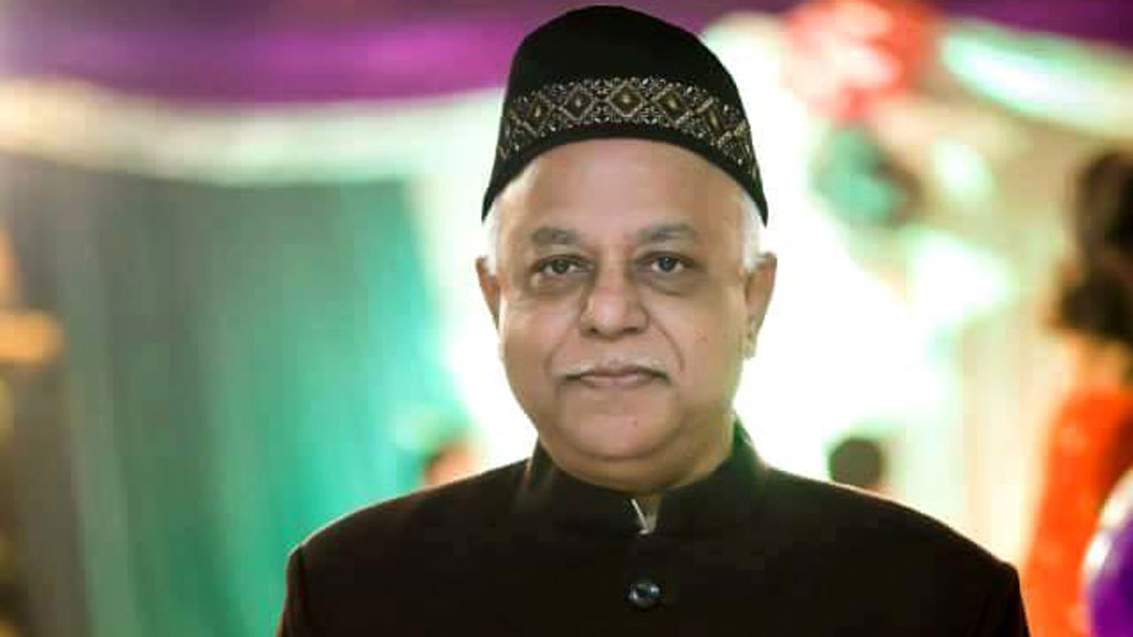 রাজনৈতিক গুরু মহিউদ্দিন চৌধুরীর সঙ্গে এম মনজুর আলম 