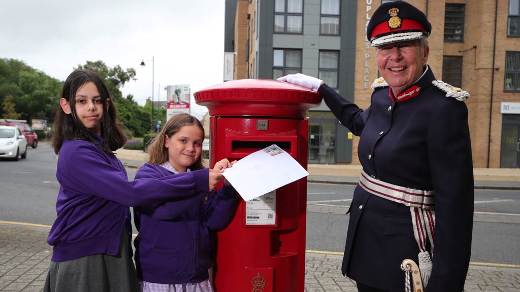 First King Charles red post box unveiled