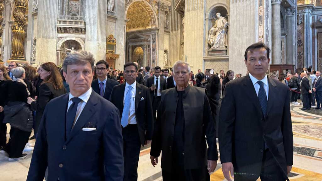Yunus pays tribute to Pope Francis