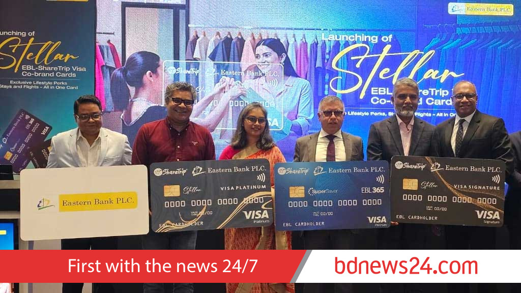 EBL unveils ShareTrip Visa co-brand cards