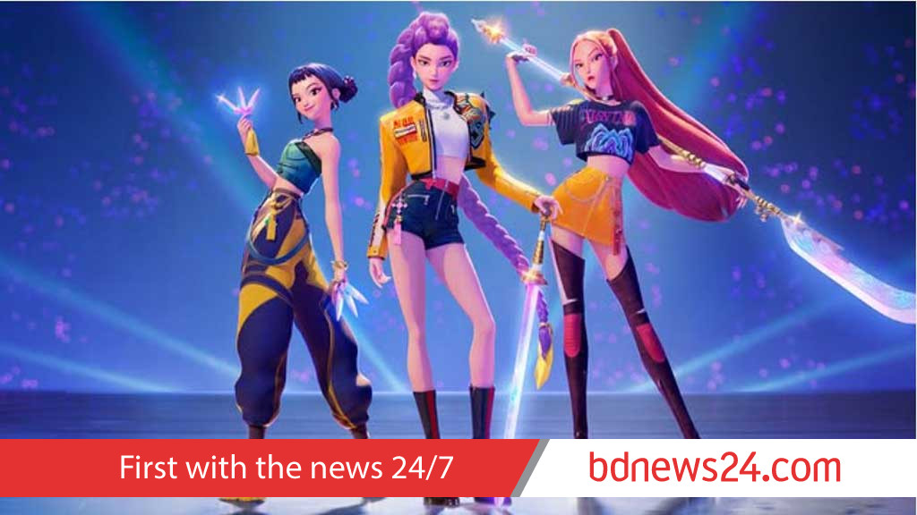 ‘KPop Demon Hunters' movie holds its own atop music and movie charts