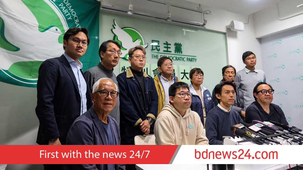 Hong Kong's last opposition party votes to disband