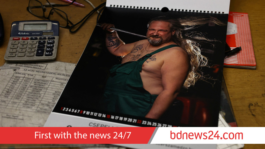 Bare Metal: Hungarian workers go shirtless for a good cause