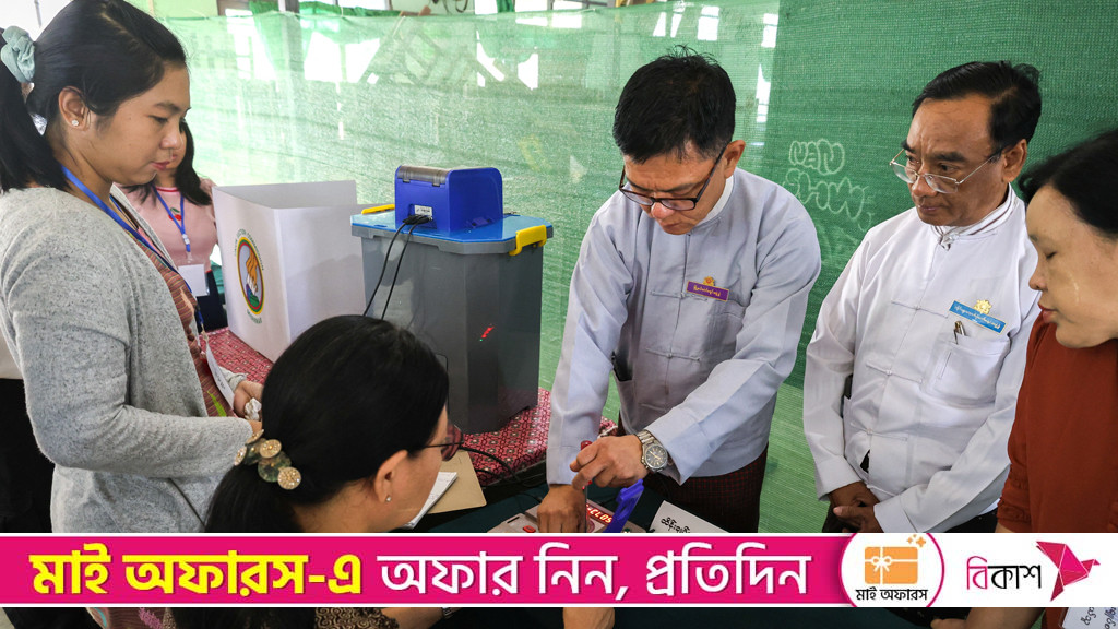 Myanmar votes see low turnout in phased poll