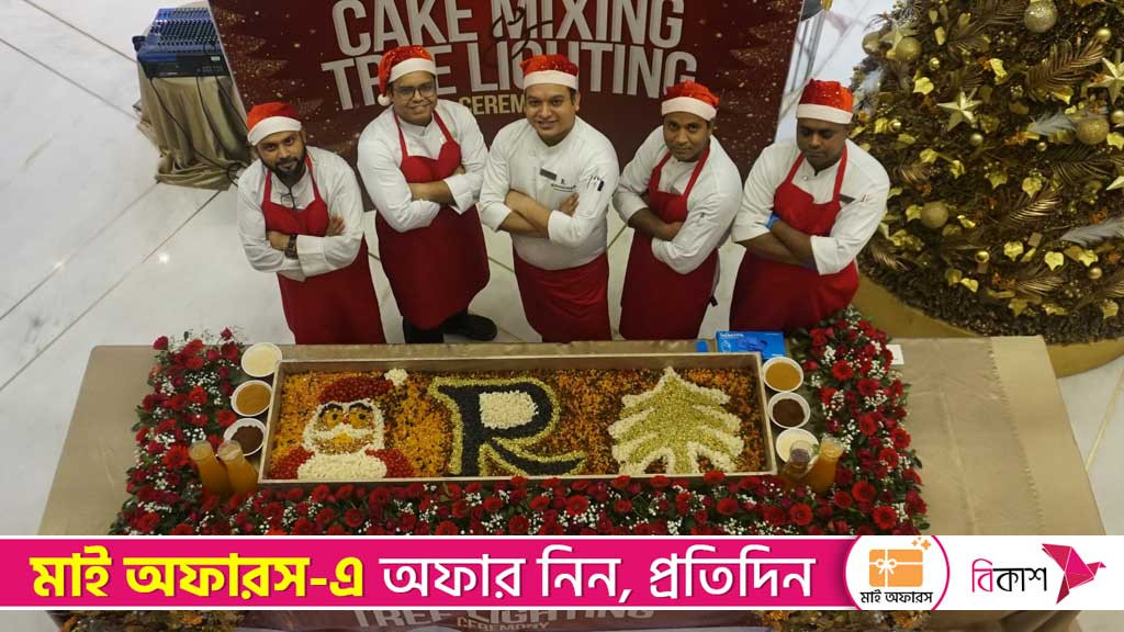 Cake mixing, tree lighting mark holiday kickoff at Renaissance Dhaka
