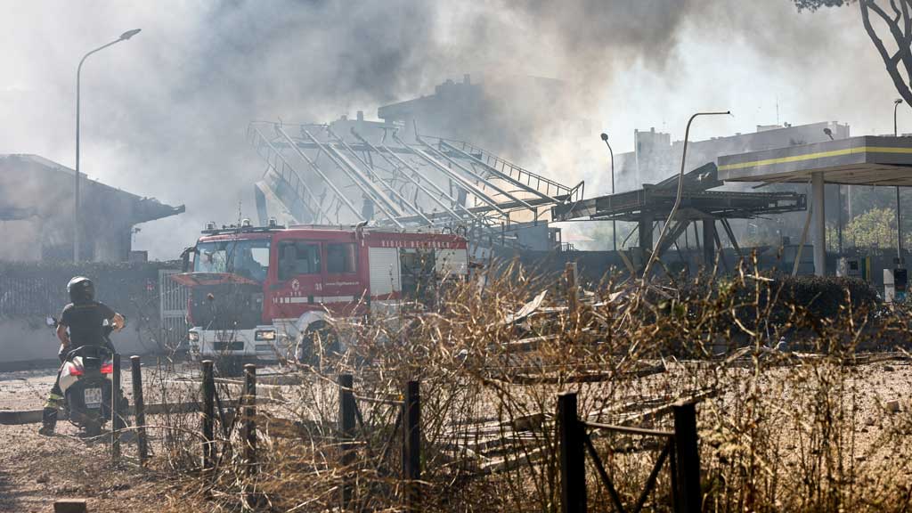 9 injured after explosion at Rome petrol station