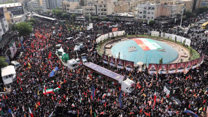 Iran holds funeral for commanders, scientists killed in war