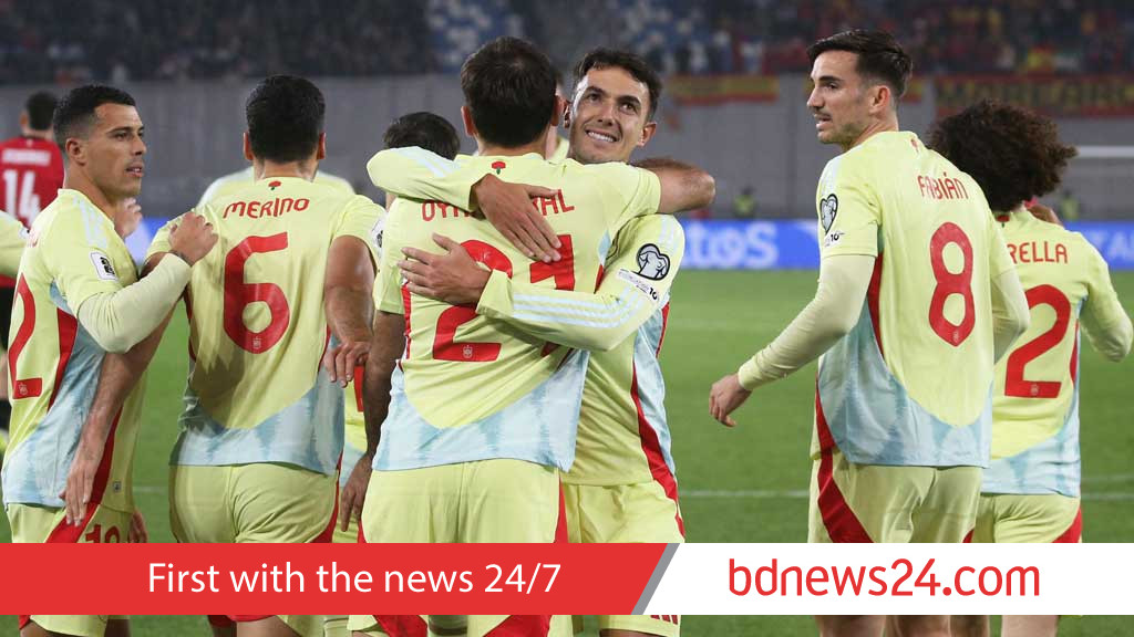 Oyarzabal brace seals Spain World Cup spot