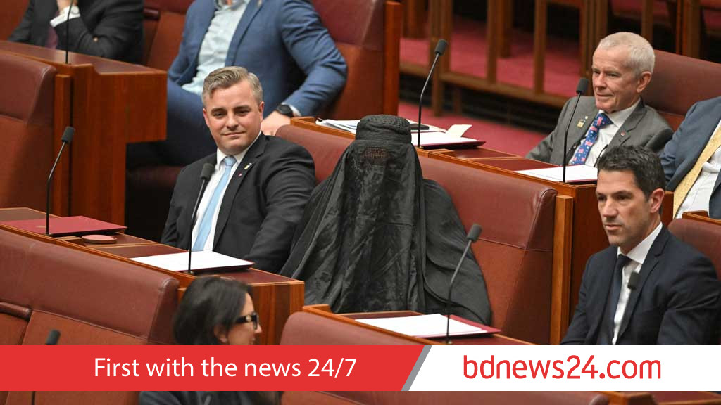 Australia’s far-right leader suspended over burqa stunt