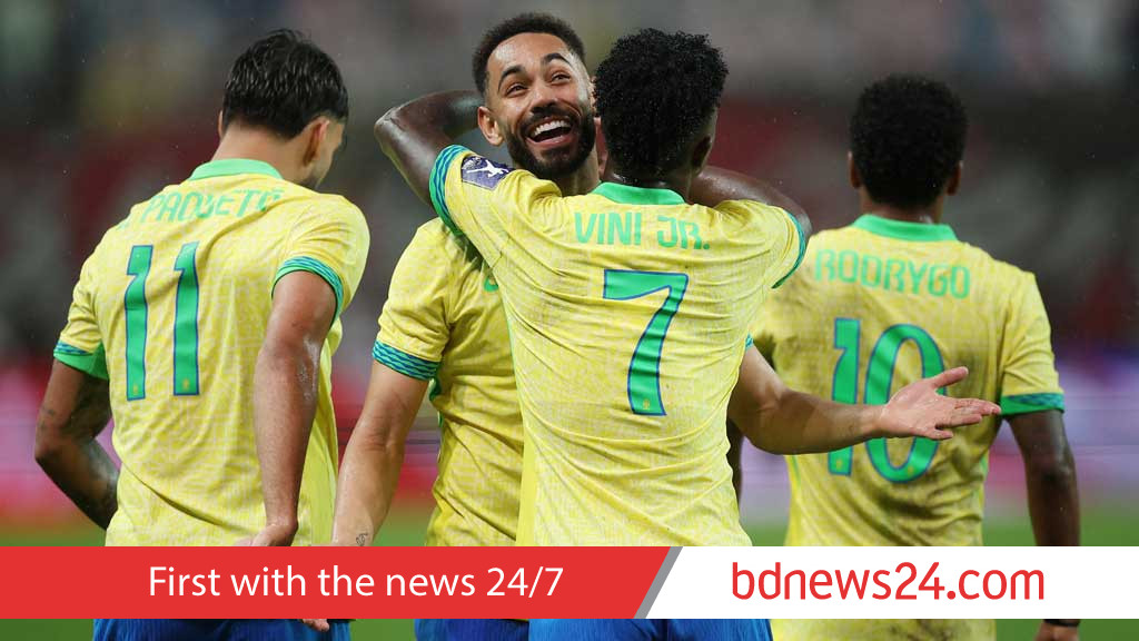 Estevao and Rodrygo at the double as Brazil thrash South Korea 5-0