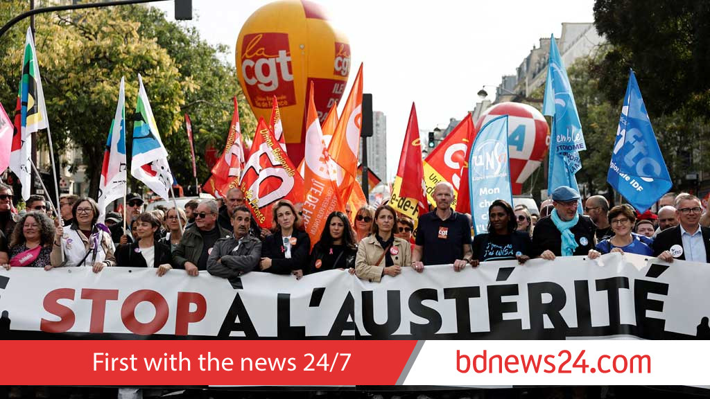 Thousands protest in France against spending cuts