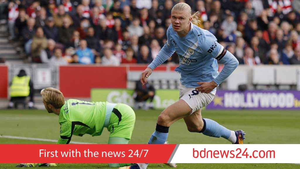 Haaland seals narrow win for Man City at Brentford