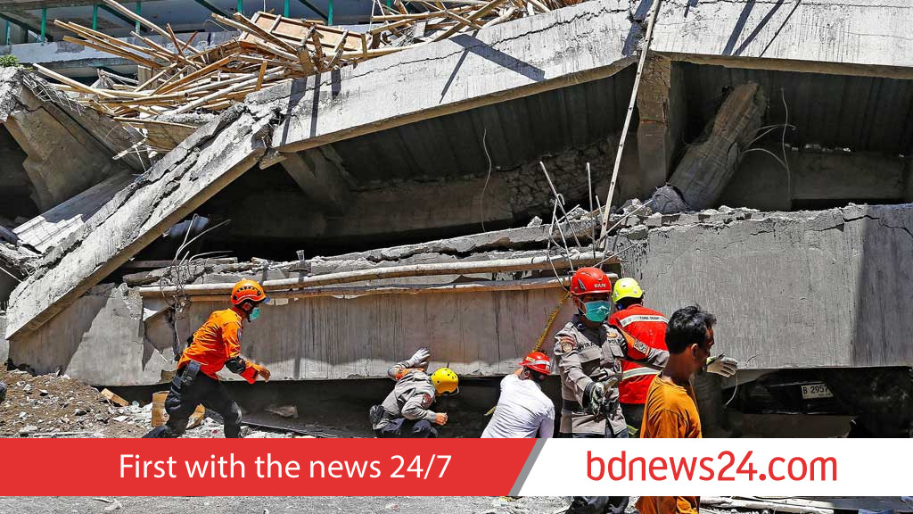 'Maybe there's hope': Indonesian rescuers race against time to save students trapped under rubble of collapsed school