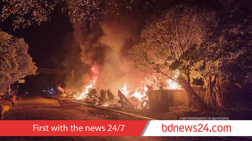 Fire guts 19 shops in Khagrachhari’s Guimara