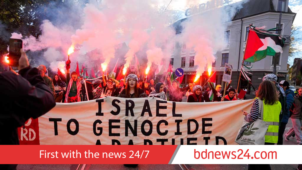 Protests in Oslo ahead of Norway-Israel World Cup qualifier