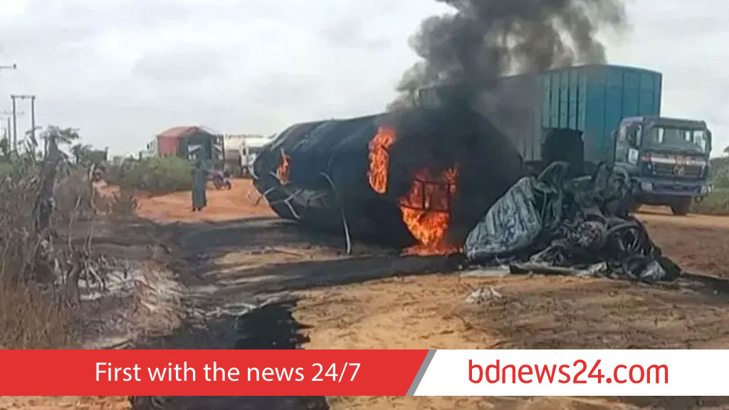 At least 35 killed in Nigeria fuel tanker explosion, road safety agency says