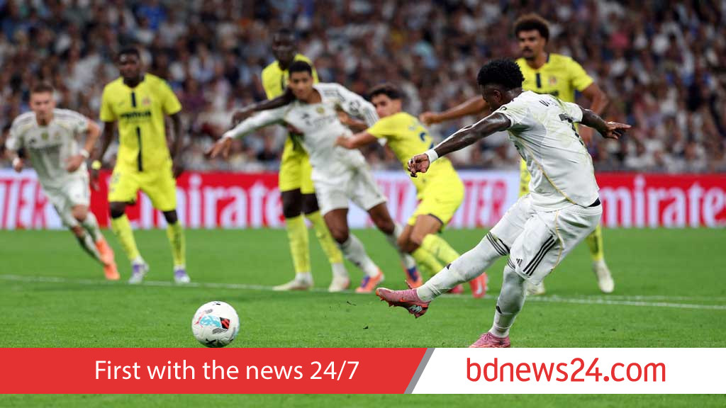 Vinicius double helps Real to 3-1 home win over Villarreal